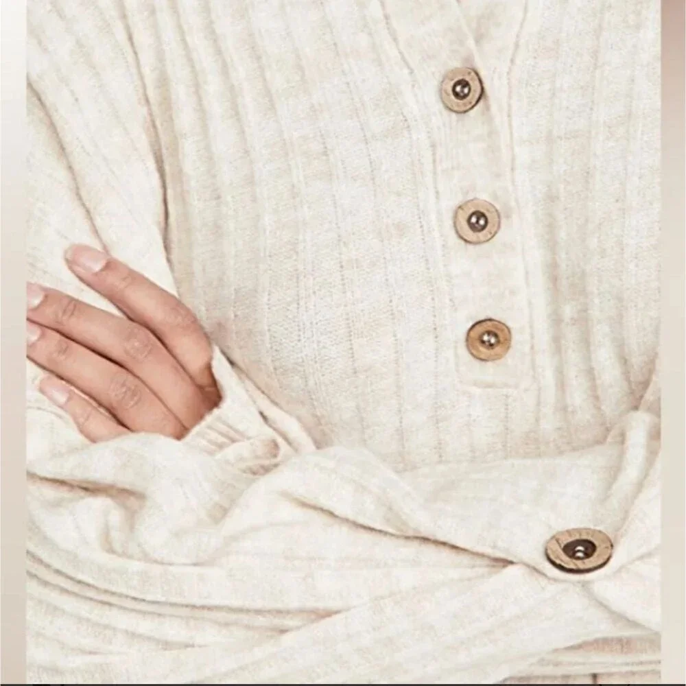 Free People Intimately Free Around The Clock Tunic Sweater size Medium boho